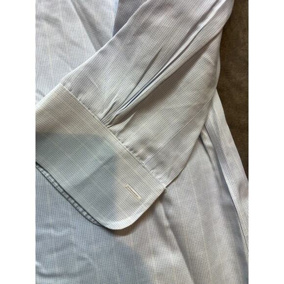 Brooks Brothers Dress Shirt 16.5-33 Blue Supima Button Up Non-Iron Classic Fit - Picture 2 of 5